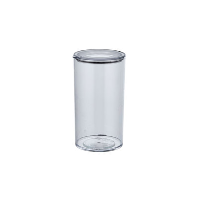 Boîte de rangement en plastique transparent, 10 x 10 x 7,3 pouces | 100% sans BPA, va au lave-vaisselle | Idéal pour organiser les fournitures de maison, de bureau et d'artisanat | Conception compacte et fonctionnelle, capacité de 33,8 oz liq.