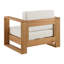 Ensemble de chaises longues d'extérieur 39 po en eucalyptus huilé Shay