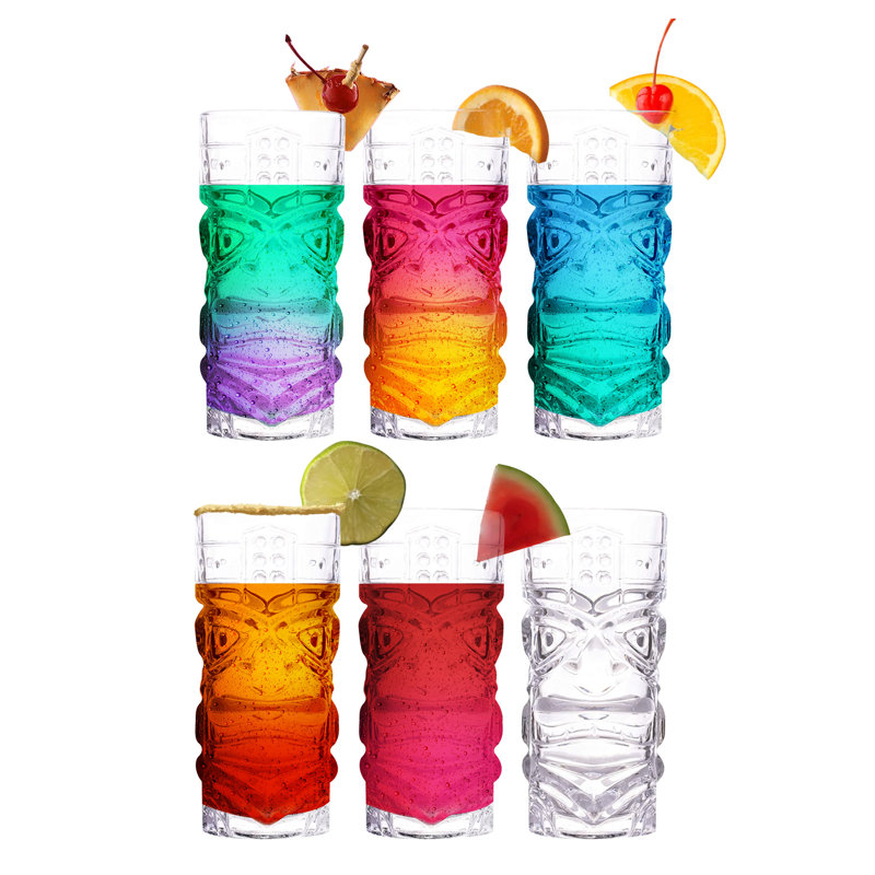 Verres transparents Tiki, - 450 ML