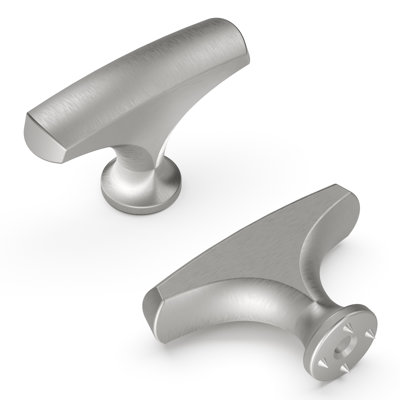 Greenwich Collection Knob - 1-3/4" x 1/2 " Cabinet Knob Stainless Steel - Contemporary Hardware for Drawers & Cabinets