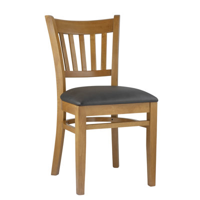 Litteral Solid Wood Slat Back Side Chair