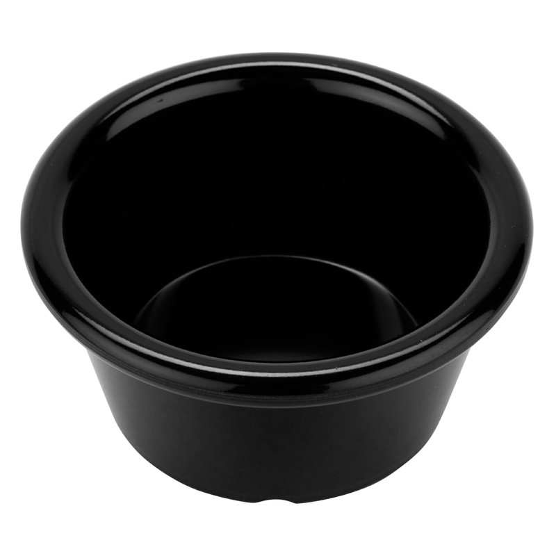 G.E.T. Melamine 12 Piece Ramekin / Soufflé Dish Bakeware Set, Black