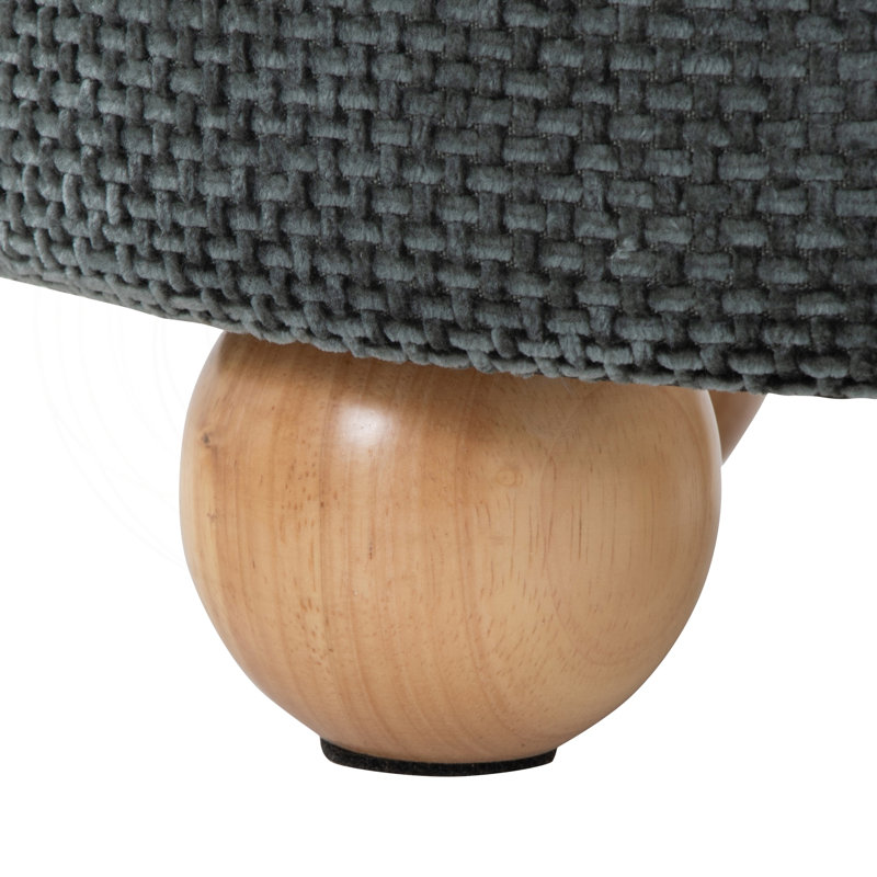 Nesting Ottoman Set with Removable Lids and Bun Feet