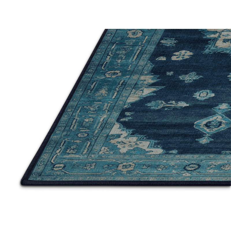 Tapis gris lavable à la machine, Rectangle 6 pi x 9 pi