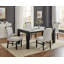 Chaise de salle à manger rembourrée 2Pc