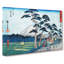 Riding Past Mount Fuji by Utagawa Hiroshige - Wrapped Canvas-55323914