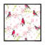 Red Bullfinches on Magnolia Tree - impression sur toile-59761318-59761317