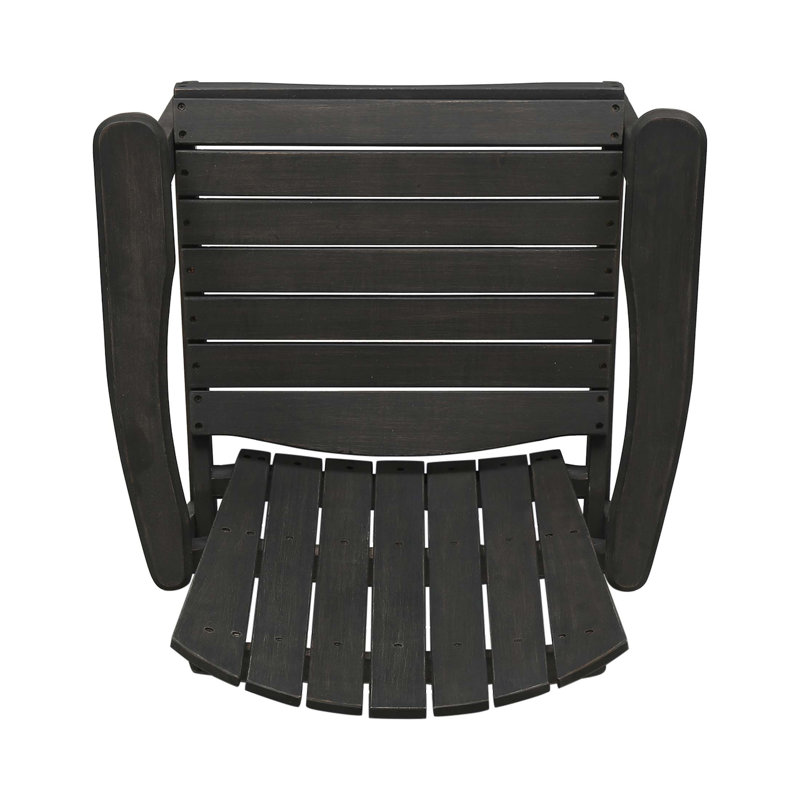 Outdoor Weather Resistant Acacia Wood Adirondack Dining Chairs (Set Of 2) With Traditional Slats And Easy Maintenance