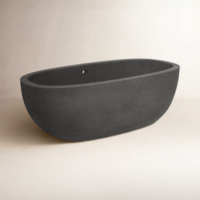 Avalon NativeStone Concrete Soaking Bathtub