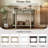 Narrow Console Table with Curved Corner, Retro Entryway Table with Top Drawer and Open Shelf, Sofa Table Console Tables for Entryway, Hallway and Living Room-976094786