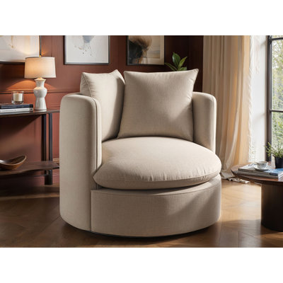 Upholstered Swivel Accent Chair