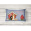 Coussin lombaire d’intérieur/d’extérieur contemporain maison pour chien fait main