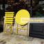 Ensemble de table bistro et chaises bistro, ensemble bistro de patio pliant 3 pièces pour intérieur, balcon, cour, jardin