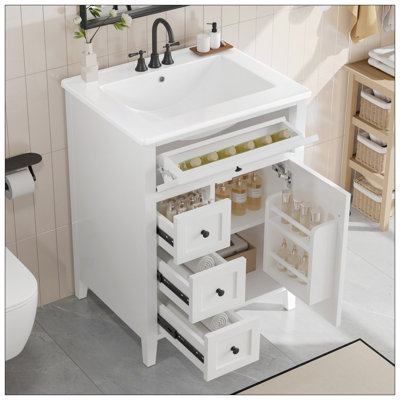 24" Bathroom Vanity with Sink