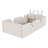 Upholstered Platform Bed with Rabbit Cushion-479619234