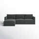 Deirdre 4 - Piece Modular Upholstered Reversible Chaise L-Sectional