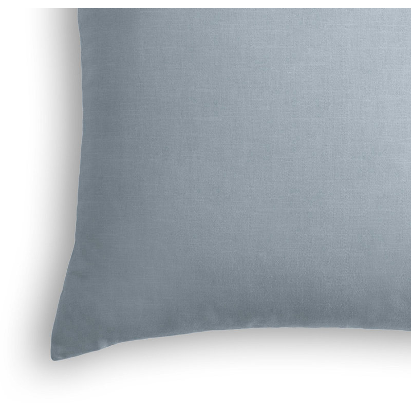 Housse de coussin carrée, 26 po x 26 po, Bleu gris, Duvet