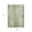 9' X 12' Sage Abstract Washable Indoor Outdoor Area Rug