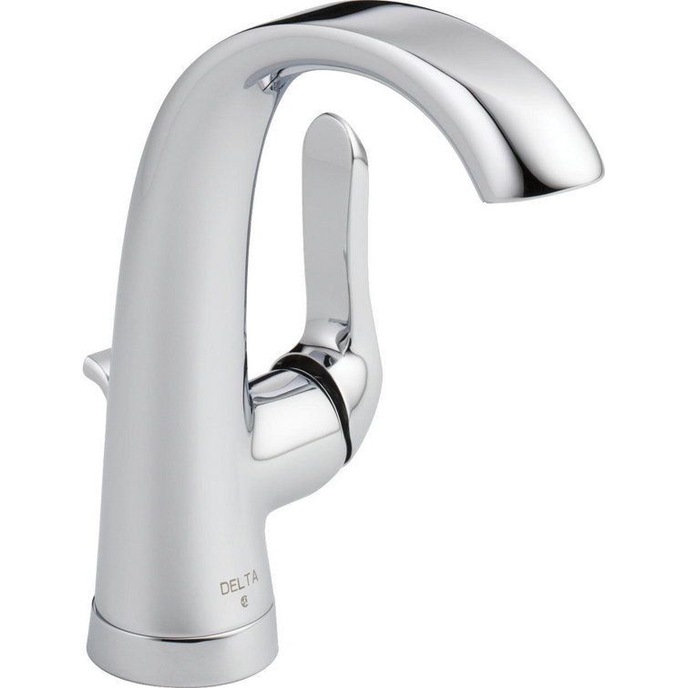 Single Bathroom Faucet with Drain Assembly
