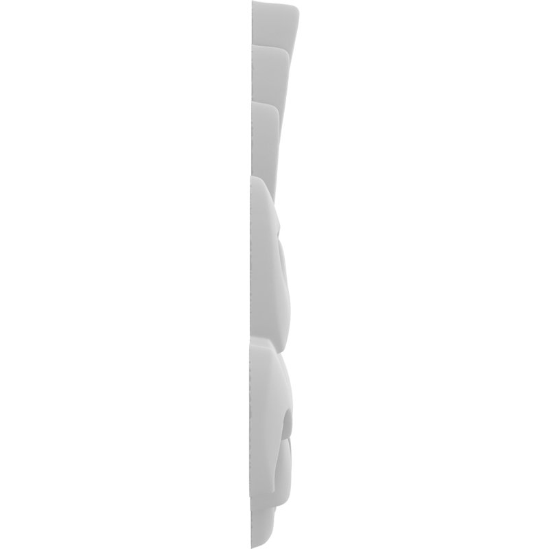 Rosette Sheffield, H 10 po x l 5 po x P 0,63 po