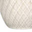 Lampe de table, texture géométrique de diamant de 25 pouces, abat-jour tambour en lin ivoire