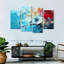 Avery - abstrait rouge et bleu-106052109