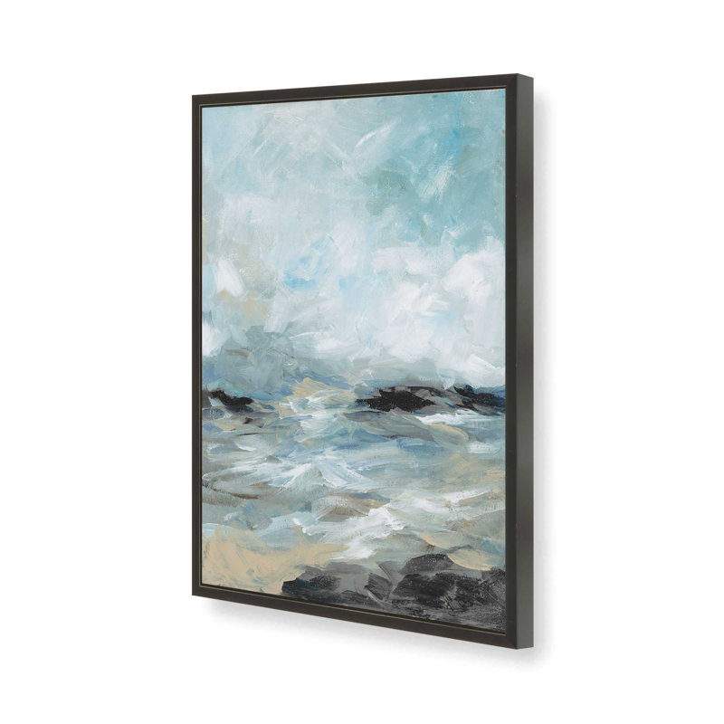 «Windswept Waters I Print», H 17 po x l 13 po, Noir satiné