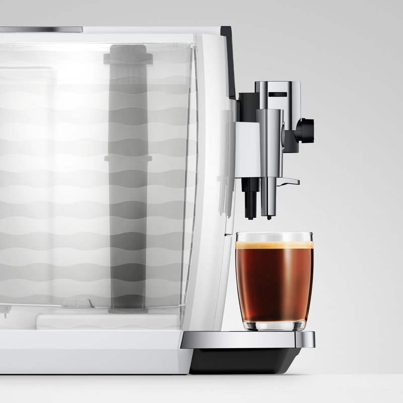 E10 Piano White Coffee and Espresso Machine