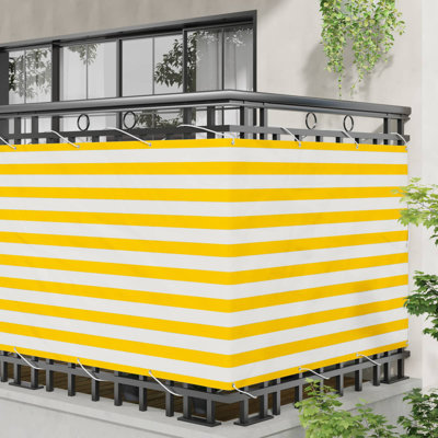 Vidaxl Balcony Screen Outdoor Privacy Screen Fence Patio Screen Oxford Fabric