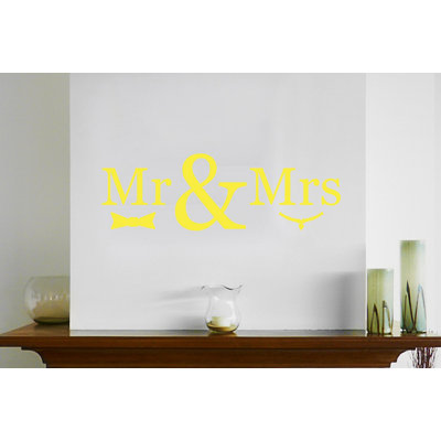 Mr Mrs Wall Sticker