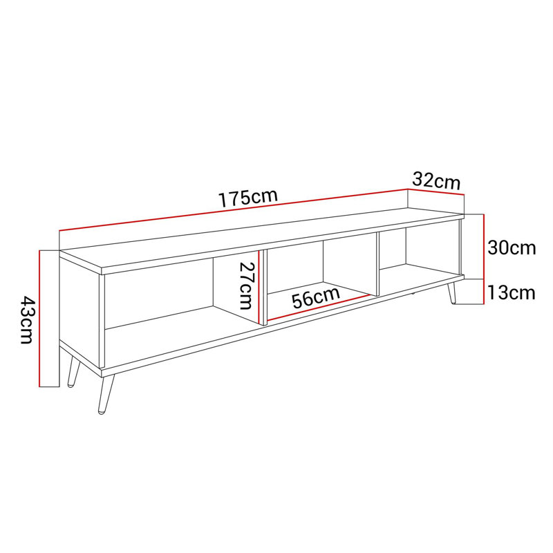 Unfinished TV Stand for TVs up to 24"
