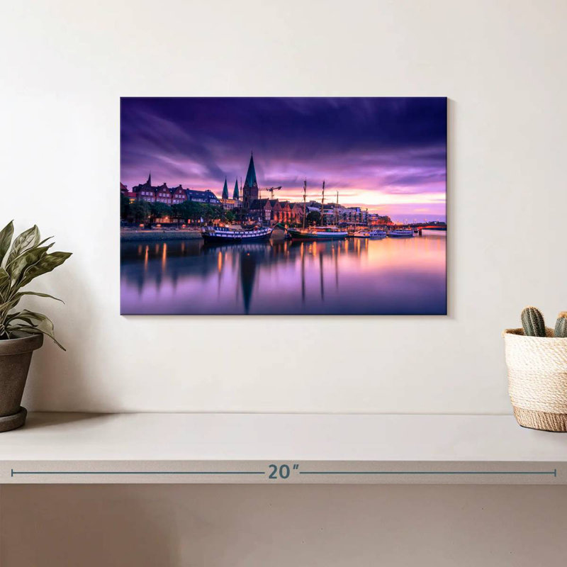 Nicci Bremen Purple Sunrise, 8" H x 12" W