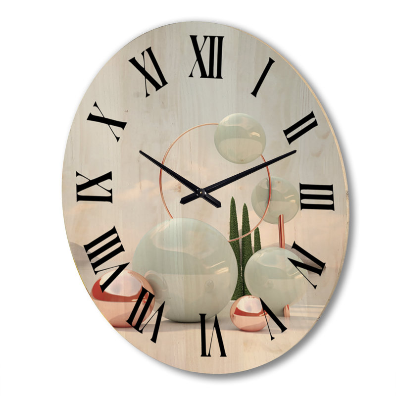 Horloge murale en bois blanc, Très grand