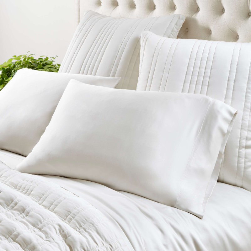Blissful Bamboo Pillowcases, Silver, King Pillowcases