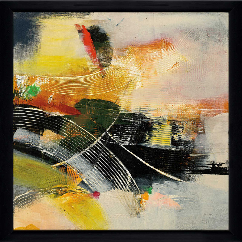 «End of the Rainbow II», reproduction sur toile, H 21,5 po x l 21,5 po x P 0,75 po, Cadre noir