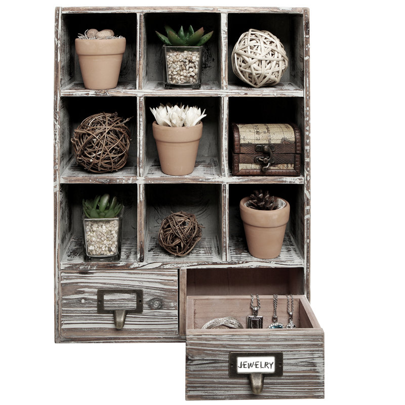 9 Piece Cube Shelf, Brown