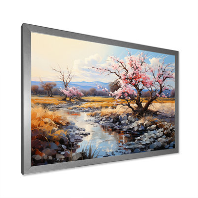 " Vangogh Blossoming Almond Trees II " by Vincent Van Gogh Painting Print