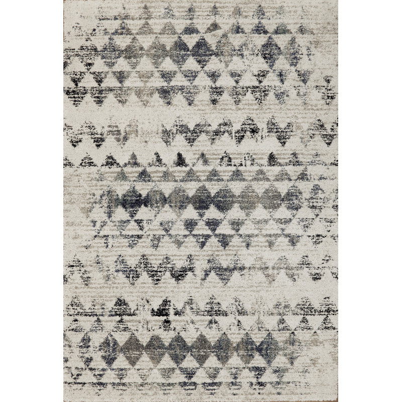 Gassaway Geometric Indoor Rug, Rectangle 6'7" x 9'6"