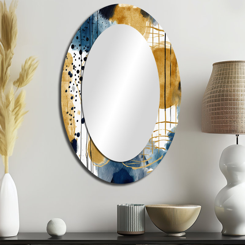 Kiesel - Abstract Metal Mirror, 36" x 24"