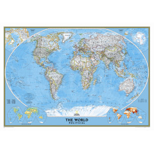 Carte murale du monde classique