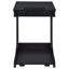 Table d'appoint en forme de C avec roulettes Ralston - noir-481569722