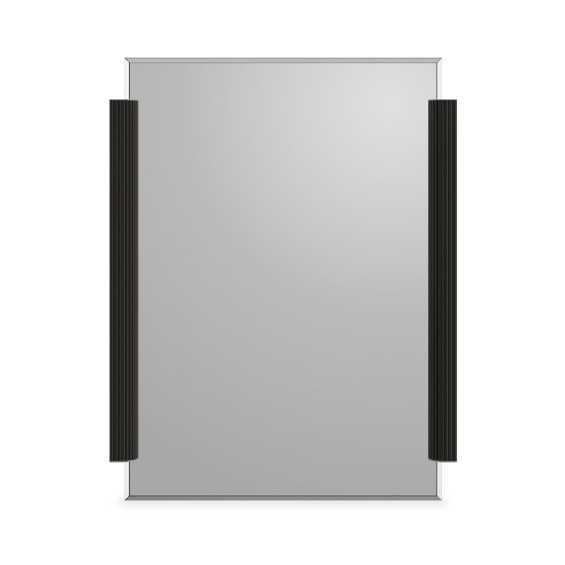 Caracole Classic Beveled Wall Mirror, Black