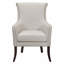 Chaise d'appoint - Coussin de siège classique rembourré en mousse avec garniture cloutée beige