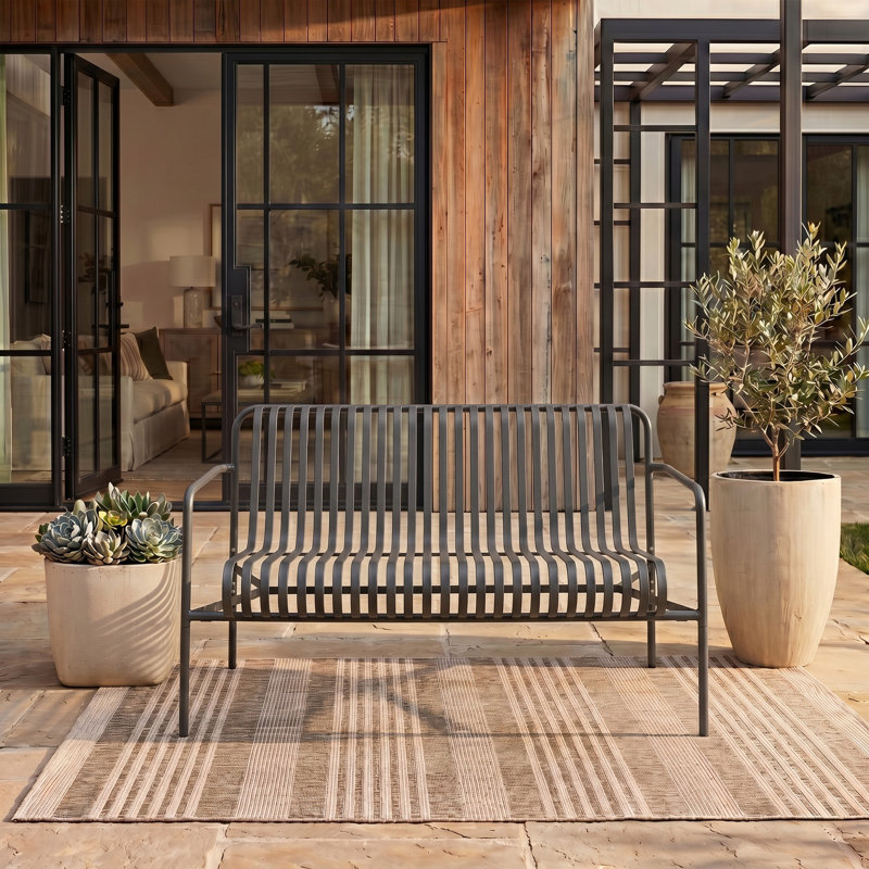 Chaise à deux places Hydetown, Gris