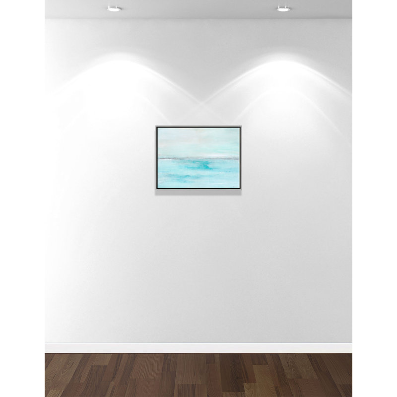 A Distant Whisper - Cadre flottant, reproduction d'art sur toile, Cadre argenté, H 18 po x l 24 po x P 2 po