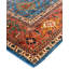 Tapis unique noué à la main Dobbins - bleu clair, 8 pi 2 po x 9 pi 10 po