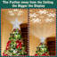 Décoration pour sommet de sapin de Noël éclairé avec 6 glissières de projection, décoration pour sommet de sapin étoile de Noël éclairée à DEL avec paillettes illuminées pour décorations de Noël (argent)-562053904