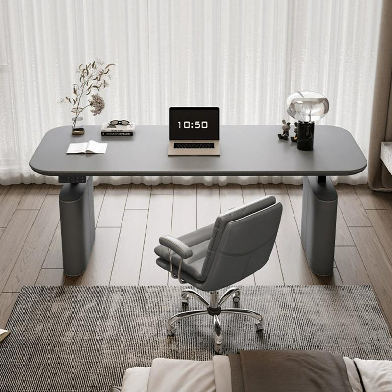 Rectangular Hight adjustable desk, Black, 51.18" H x 55.12" W x 23.62" D