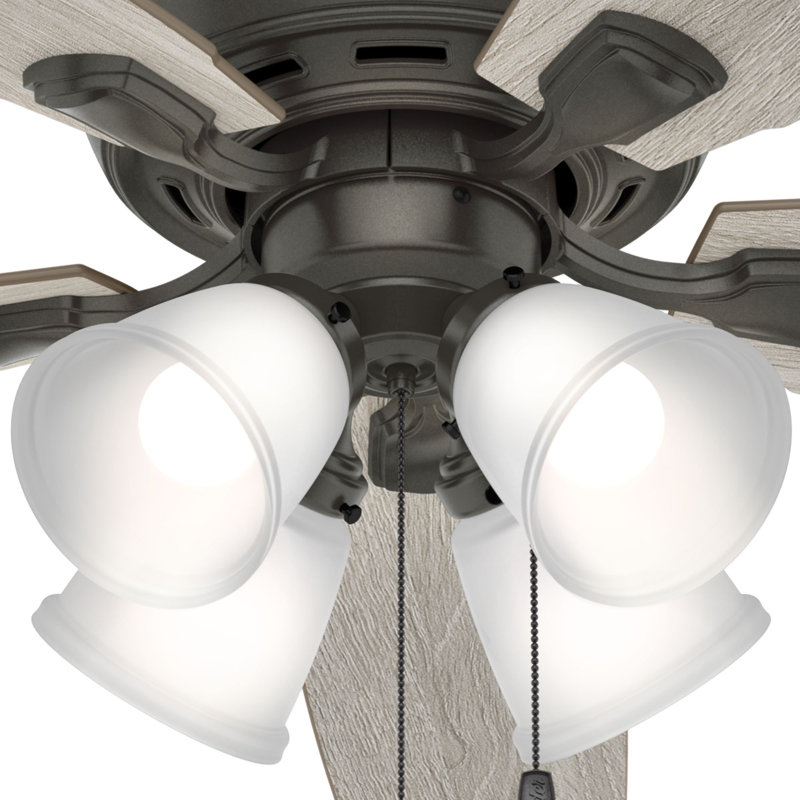 Amberlin 52" Noble Bronze Ceiling Fan with LED Light