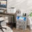 Modern 2-Drawer Nightstand with Charging Station and LED Light-705073316